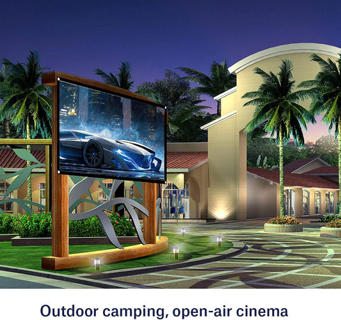 DAUERHAFT 16 9 Holes(60 inches) : Projection Screen, Foldable Portable Projector Movies Screens for Home Theater