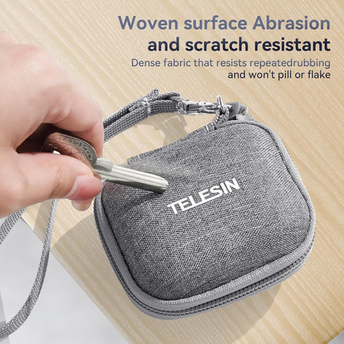TELESIN Small Lens Cover Protector Case for Insta360 Go3 Camera Accessory, Mini Size Portable Carrying Bag