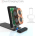 tzumi Multi-Angle Folding Desktop Wireless Charging Pad - Qi Fast Wireless Charger for iPhone X, 8, and Android Devices