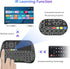 Mini Voice Bluetooth Keyboard, Rechargeable Wireless with Touchpad, Backlit Small Keyboard with IR Learning, 2.4G