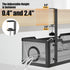 Under Desk Cable Management Tray Black, Cinati Cable Tray with Clamp for Desk Wire Management, No Damage