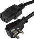 StarTech.com 10ft (3m) Computer Power Cord, Flat NEMA 5-15P to C13, 10A 125V, Black Replacement AC Power Cable - UL