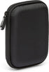 Amazon Basics Compact Black Hard Drive Carrying Case with Secure Strap and Mesh Storage