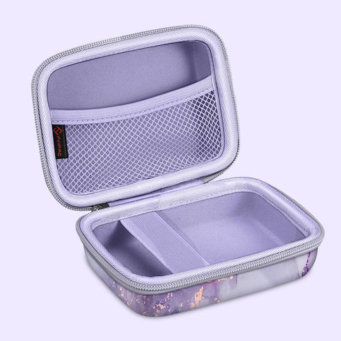 Fintie Kids Camera Case for Goopow/Seckton/Dylanto/Mgaolo/Masterbee, Digital Video Camera Bag (Lilac Marble)