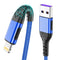 Apple MFi Certified 3-Pack 10FT Lightning Cable - Fast Charging for iPhone Xs Max/XS/XR/X/8/7/6S/6/Plus/SE/iPad (Blue)