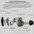 KZ DQS in Ear Monitor Headphones, Dynamic Driver Semi-Open HiFi Bass Earbuds with Detachable Cable for Smartphones/PC