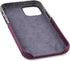 Dockem Wallet Case for iPhone 12 & 12 Pro, Built-in Metal Plate for Magnetic Mounting, Maroon and Grey