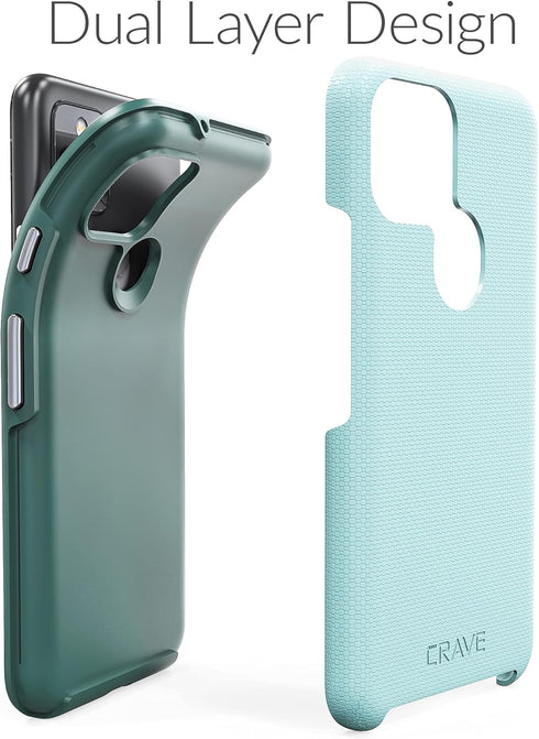 Crave Pixel 5 Case, Dual Guard Protection Series for Google Pixel 5 - Aqua