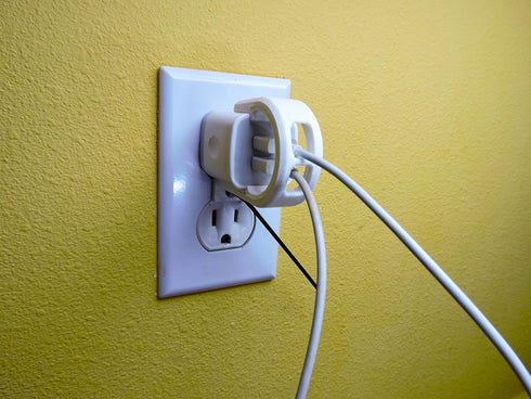 Ailkin and FiveBox Dual Chargers, Secures Charger to Outlet via Security Screw