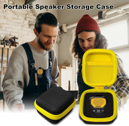 Hard Case for DEWALT Wearable Bluetooth Speaker, Magnetic Clip-On Wireless Portable Mini Speaker Protective Holder Bag