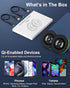 2 Pack 15W Wireless Charging Pad for Google Pixel 8/8 Pro, QI Wireless Charger Station for Android, Samsung Galaxy,