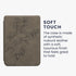 kwmobile 2E 4 Cover Compatible with Kobo Clara / Tolino Shine Cover - eReader Case - Magnolias Grey