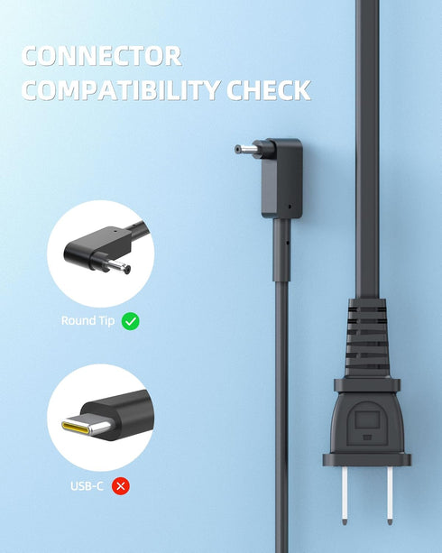AC Charger for Acer N15V2 N17W6 Aspire R13 R15 S5 S7 S13 V13 P3 R5-571TG Laptop Adapter Power Supply