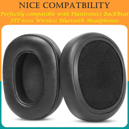 TaiZiChangQin FIT6100 Ear Pads, Replacement Compatible with Plantronics BackBeat FIT 6100 Wireless Bluetooth Headphone
