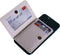 CheapSunday ID Card Holder Leather Phone Wallet Stick On with Stand for Most Cellphones (Beige)