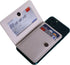 CheapSunday ID Card Holder Leather Phone Wallet Stick On with Stand for Most Cellphones (Beige)
