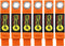 Heavy-Duty Wrap-It Storage Straps 7-inch, 6-Pack Blaze Orange - Garage Organizer and Appliance Cord Holder