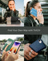 TUCCH Wallet Case for iPhone SE 2022/SE 2020/8/7, Dark Red PU Leather Folio Stand with Card Slot, Magnetic Closure [TPU
