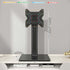 Universal Swivel TV/Table Top Stand for 19 to 43 inch TVs, 90 Degree Swivel, 4 Level Height Adjustable