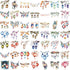 Tufeifrank 50PCS Watercolor Hanging Lantern and String Light StickersClear Tree Branch Scrapbook Stickers