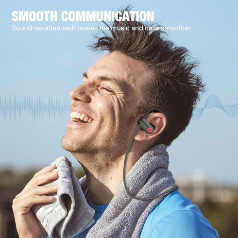 Boean Bluetooth Headphones, Wireless Earbuds with 16 Hours Playtime, Bluetooth 5.3, HD Deep Bass Stereo Sound