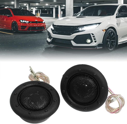 uxcell 2 Pcs 2.5 Inch Micro Dome Car Audio Tweeters Speakers, 150W, 91db