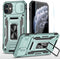 iPhone 11 Case by SunStory (Z_Green) - Military-Grade, HD Screen Protector, Slide Camera Cover & Kickstand.
