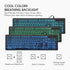 Rii Wired Keyboard and Mouse Combo, Three Colors Backlit, Quiet Input Gaming Set for School and Office
