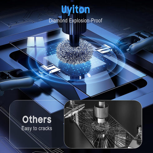 Uyiton UnBreak-Glass Screen Protector for Samsung Galaxy S24 Ultra (6.8'' 5G) - Scratch-Resistant, Bubble-Free, 2 Pack.