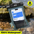 JOTO Universal Waterproof Phone Case for iPhone 16 15 14 13 Plus Pro Max, IPX8 Dry Bag, Grey
