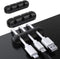 SOULWIT Cable Holder Clips, 3-Pack Silicone Self-Adhesive Cord Organizer for Desktop USB Charging & Power Cables