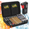 ENSOBO Battery Storage Organizer, Hard Case Holds 148 Types of Batteries (AA AAA C D 9V), Waterproof Fireproof