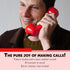 Telephone Handset for Cellphone/Retro Phone Handset, Mobile Receiver, Red, 60s Micro by Opis, Germany