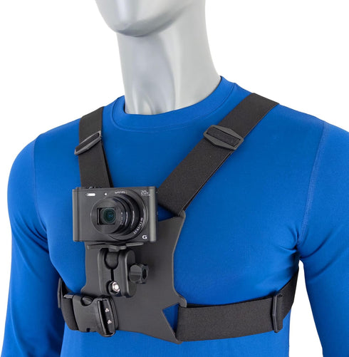 STUNTMAN High Stability Chest Mount for Action Cameras with Tripod Socket for Insta360 and DJI