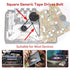 Recorder Rubber Belts, Cassette Recorder Maintenance Mix, 50PCS Rubber Square Belt 40-135MM