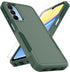 Samsung Galaxy A15 5G Case, Dual Layer Protective Heavy Duty Cell Phone Cover with Screen Protector, Military