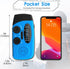 Emergency Hand Crank Radio with LED Flashlight, AM/FM Portable Weather Radio, 2000mAh Power Bank Phone Charger (Blue)