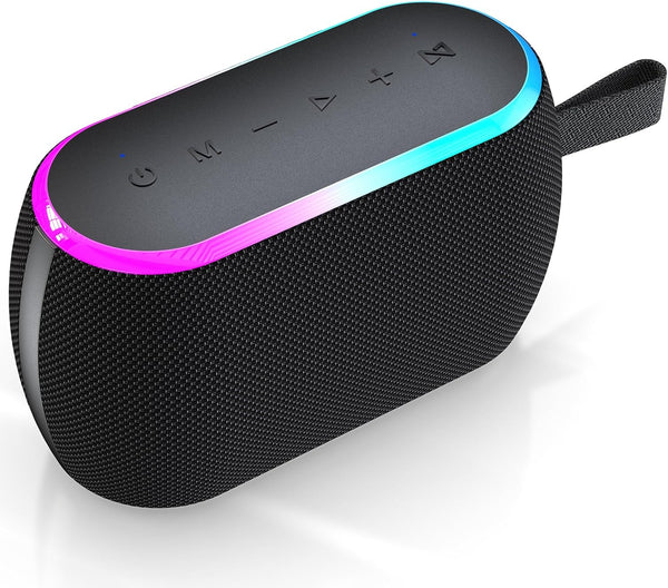 ZICOROOP Bluetooth Speaker, 40W Portable Wireless with Stereo Bass, Bluetooth 5.3, IPX6 Waterproof