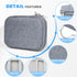 Travel Hard Case for UCOMX Nano/Apple MagSafe Duo/Iseyyox/Rtops/LISEN 3 in 1 Wireless Foldable Magnetic Charger, Gray
