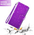 Asuwish Phone Case for Samsung Galaxy A11/M11 | Tempered Glass Screen Protector, Glitter Wallet Cover, Card Holder