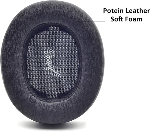 Replacement E55 Earpads for JBL E55BT Bluetooth Wireless Headsets, Foam Ear Cushion Pillow Parts Cover - Black