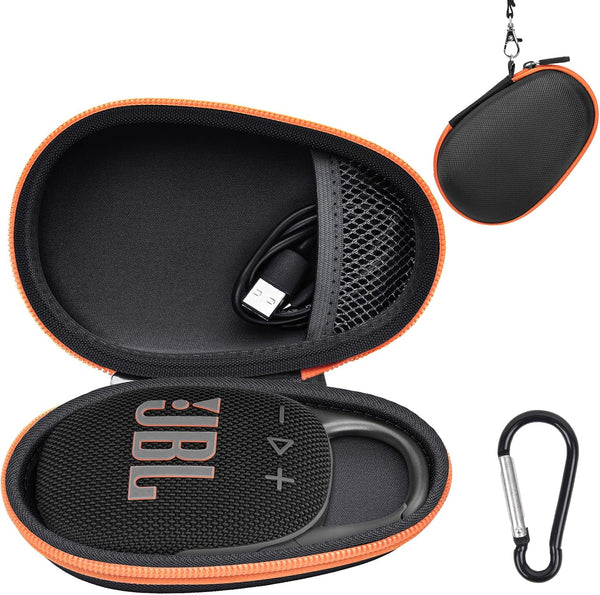 Travel Case Replacement for JBL Clip 5/Clip 4 Bluetooth Speaker, Protective Storage Bag for Charger & USB Cable