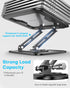 LOXP 360 (10-16") Adjustable Laptop Stand, Computer Stand with Rotating Base, Ergonomic Laptop Riser Mount for Desk