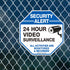 Video Surveillance Sign, 12x12 Security Alert Metal Sign for 24 Hour Video Surveillance, All Activities Monitored