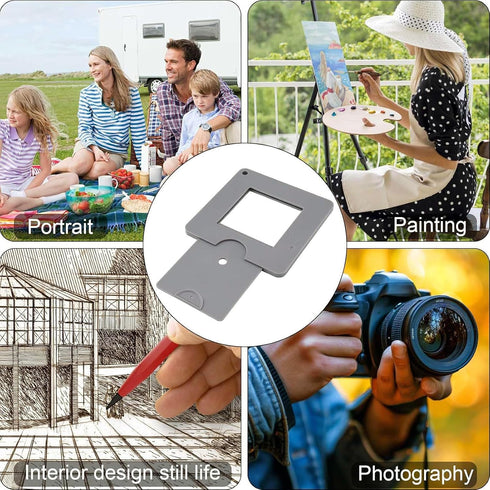 HZ Yihai Autumn 2 Pcs Portable Adjustable View Finder, Color Isolation Viewfinder for Photography,View Finder
