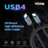 VCOM 4 FT USB 4 Cable for Thunderbolt 4: 100W, 40Gbps, 8K@30Hz, Dual 4K, Compatible with MacBooks, Hubs, Docks.