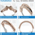 Geekria 2PCS in-Ear Knit Fabric Headband Cover for Sony WI-1000XM2, WI-1000X, WI-C400 Bluetooth Headset (Light Brown)