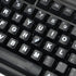 SynHHergyx 3 Keyboard Letter Stickers, Pcs Universal English Keyboard Stickers Replacement Matte Black Background