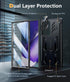 FNTCASE Samsung Galaxy Note 20 Ultra Case: Heavy Duty Matte Black, Military Grade Drop Proof, with Kickstand - 6.9"