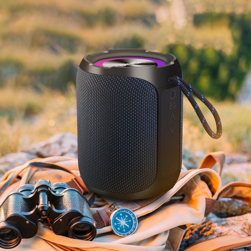 YOUXIU 40W Portable Bluetooth Speaker, 360 Degree Stereo Subwoofer, IPX7 Waterproof, Double Pairing Support